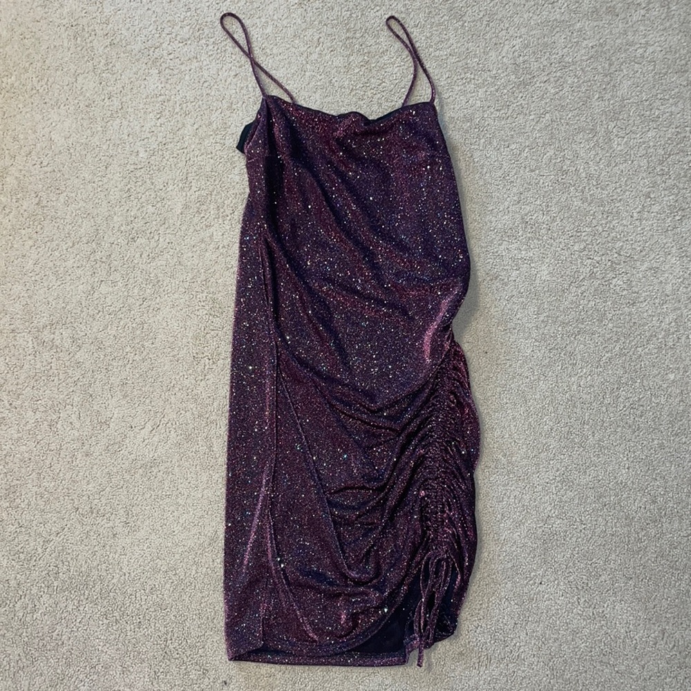 Sparkly Purple Mini Dress